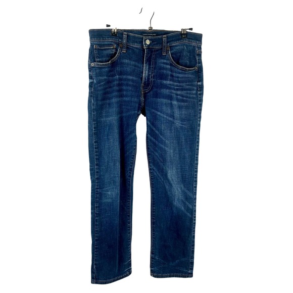 Lucky Brand 223 Straight Leg Jeans Blue Denim Women's Size 31/27 Classic Casual - Picture 1 of 7